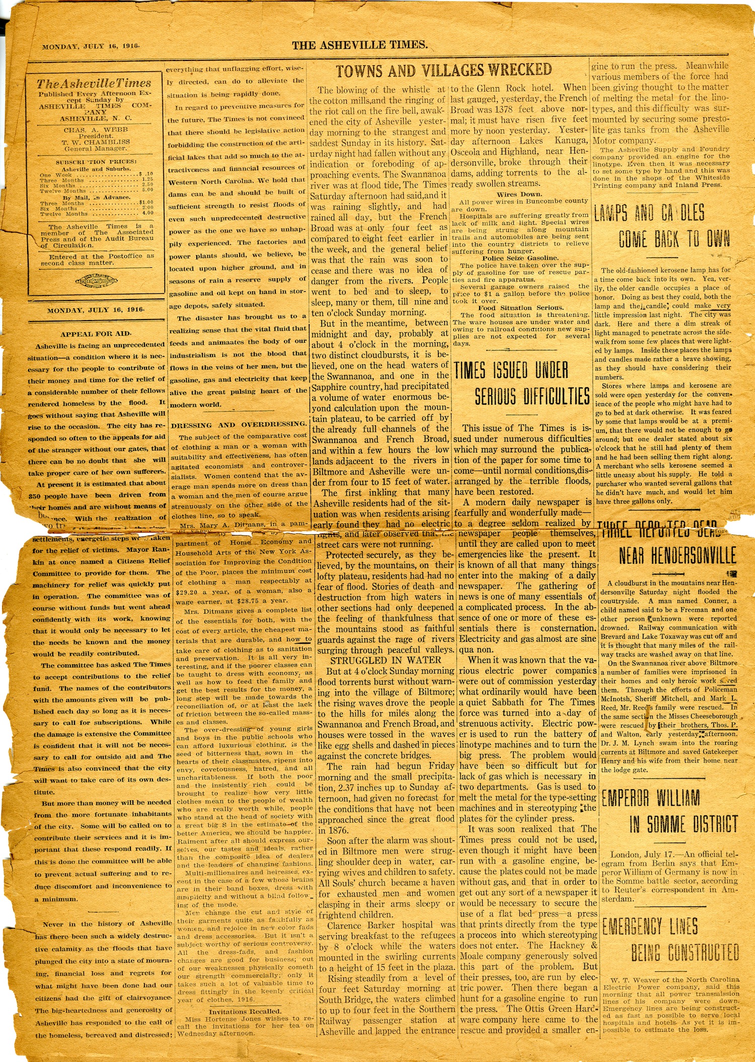 Asheville Times July 16, 1916 page 2