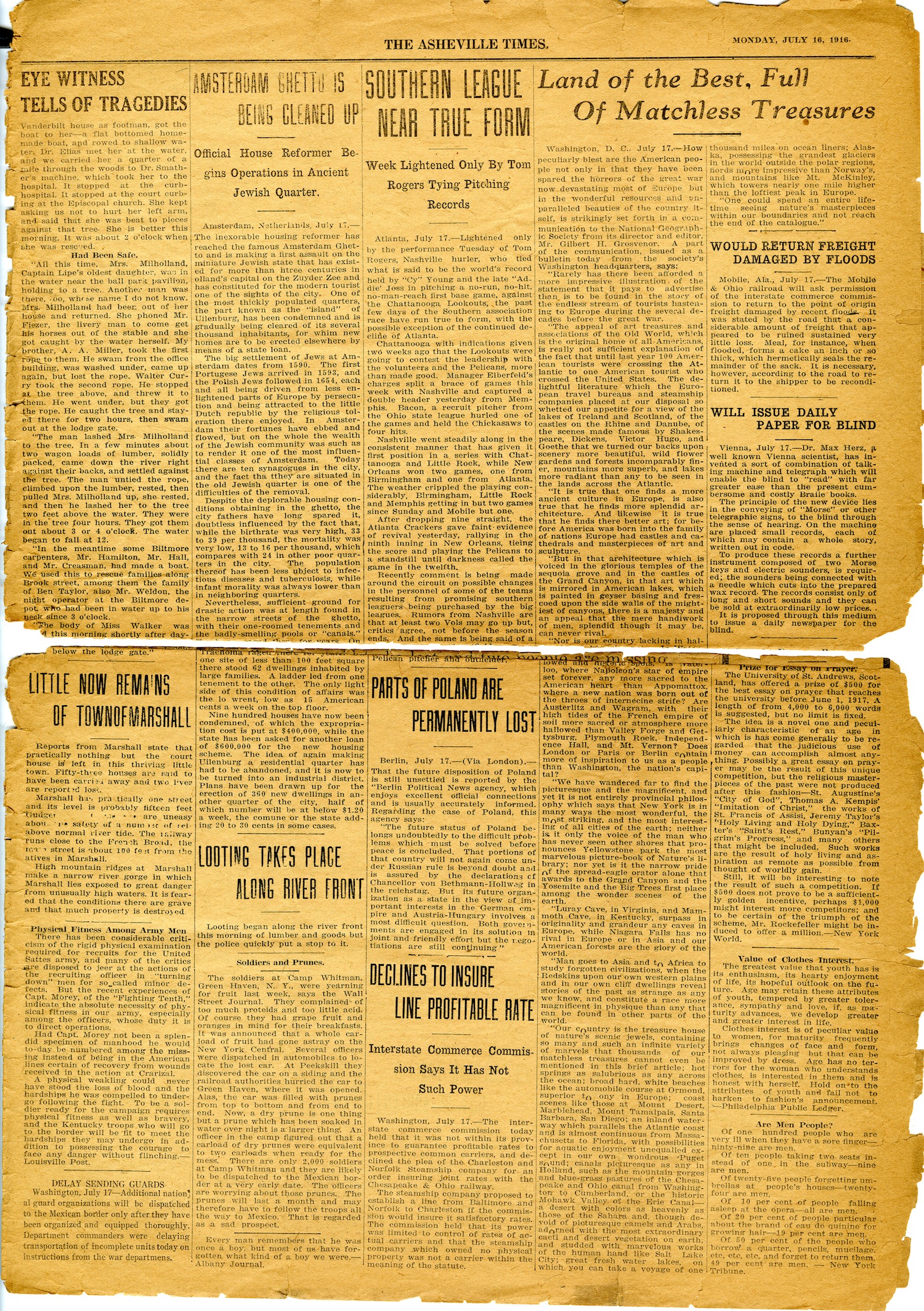 Asheville Times July 16, 1916 page 3